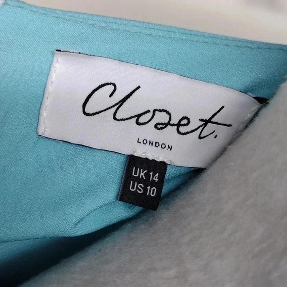 Closet London Stunning New Wrap Dress Size 10 - Geometric Flowy Design - Picture 12 of 15